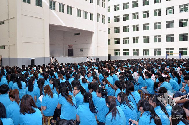 海棠学院2012级护理专业实习动员大会暨岗前培训现场